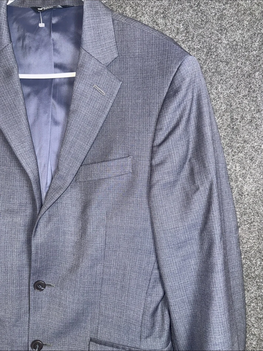Jos A Bank Traveler Slim Fit Wool Sport Coat Blazer Blue 38R 312990